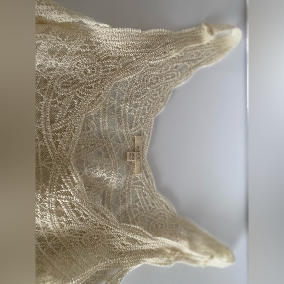 Mystree Bohemian Style Lace Cream Tank Top One Size - Picture 3 of 11